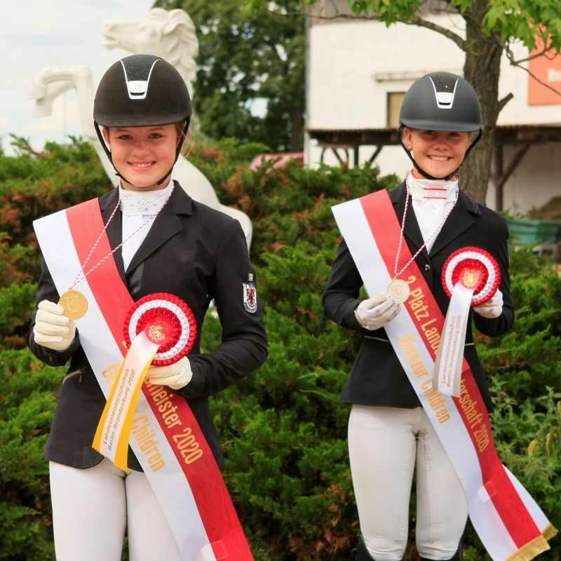 Medaillenträgerinnen Dressur-Championat BBG 2020 Children | Foto: Monika Flamm