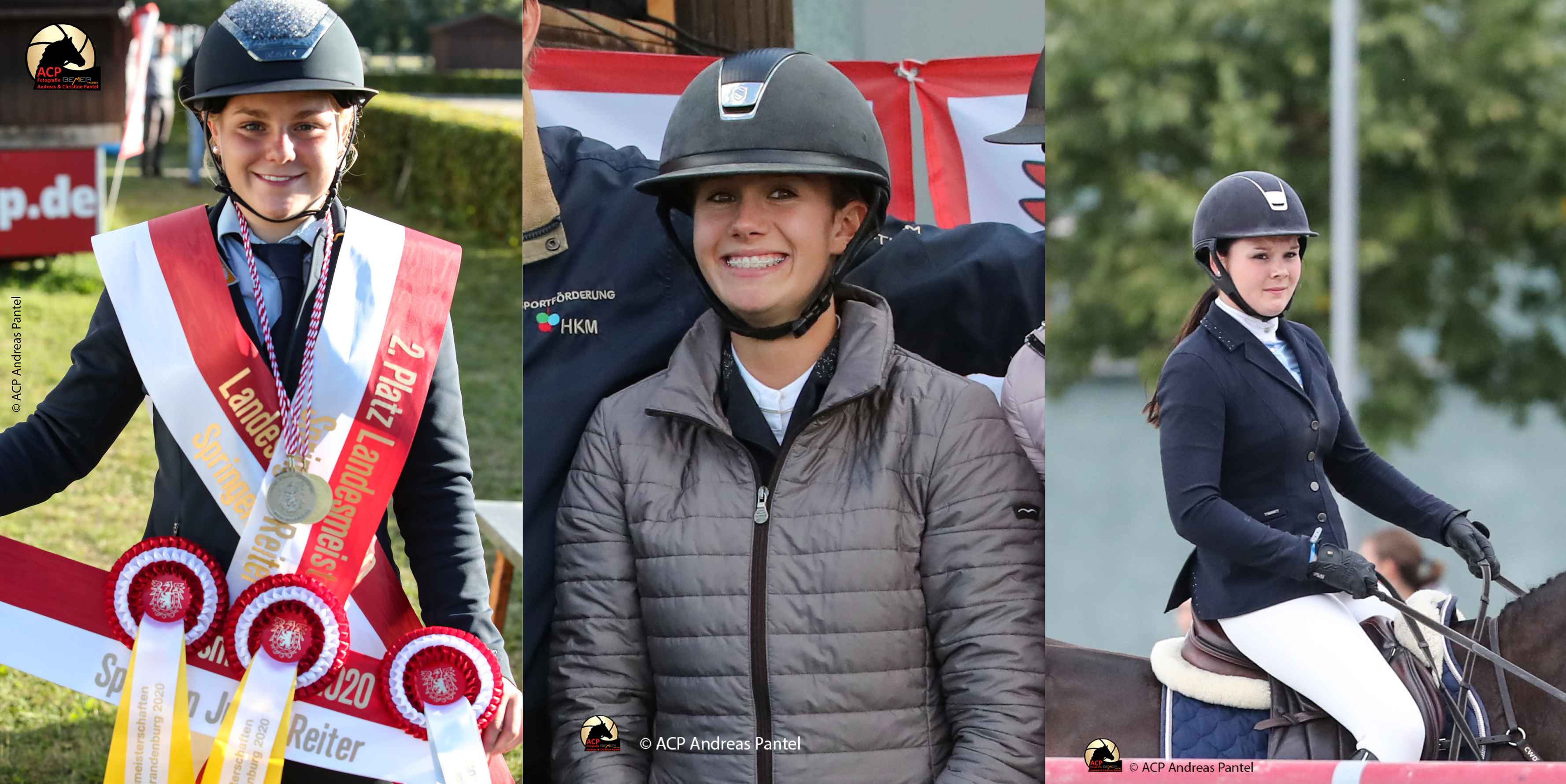Medaillenträgerinnen Spring-Championat BBG 2020 Junge Reiter | Foto: ACP Fotografie Pantel